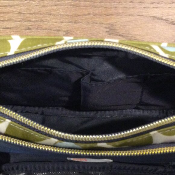 Orla Keily Cosmetic Makeup Bag Floral Pattern 2 Zippers Multicolor - Picture 9 of 9